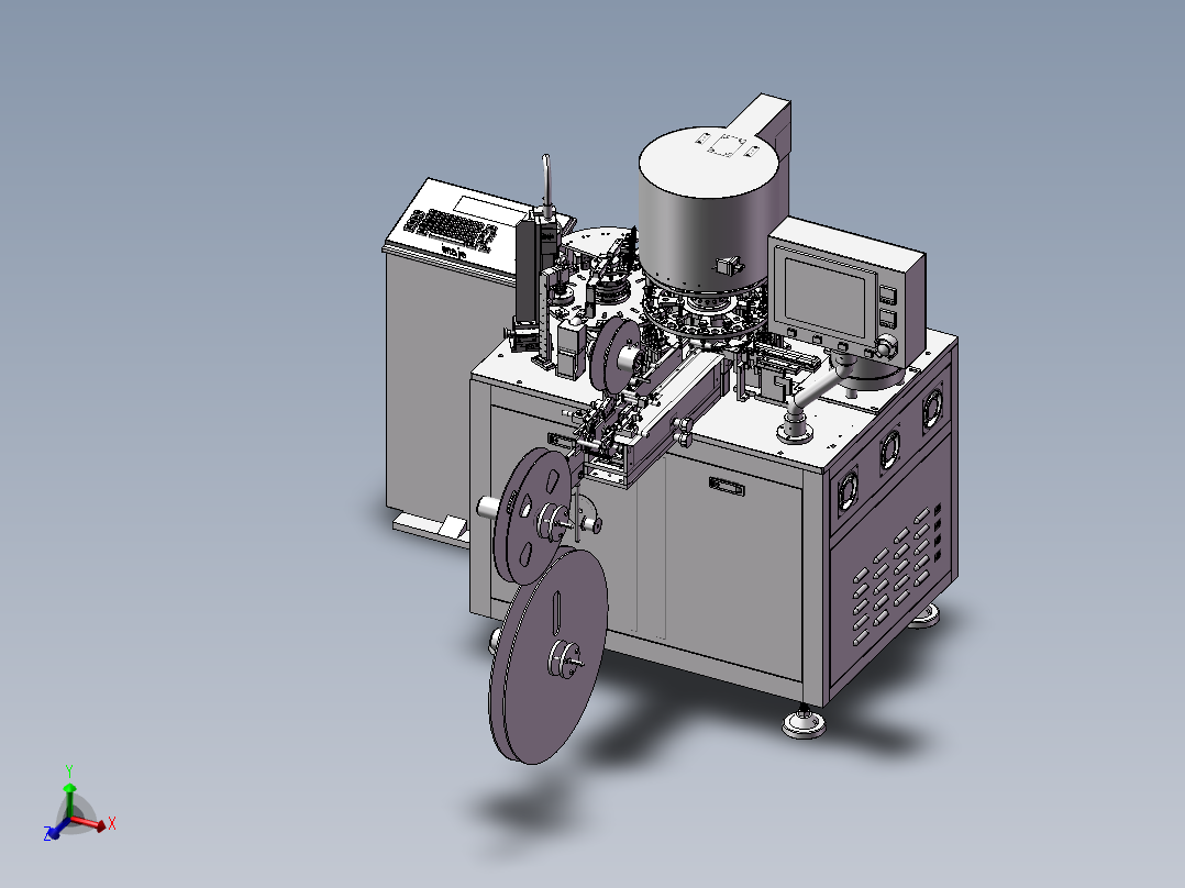 半导体的全自动电感检测喷码编带分选一体机