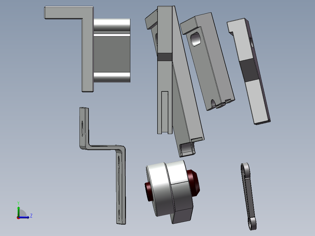 旋转吊钩左视图