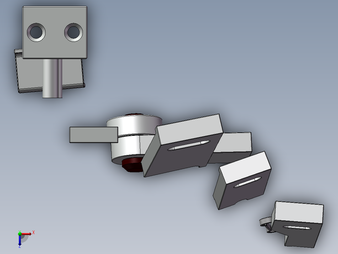 旋转吊钩俯视图