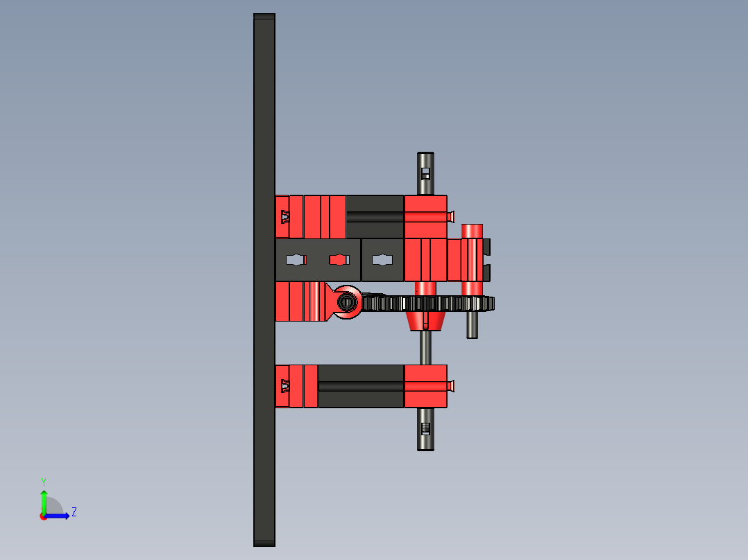 ft-Model 1 屏障限制乐高左视图
