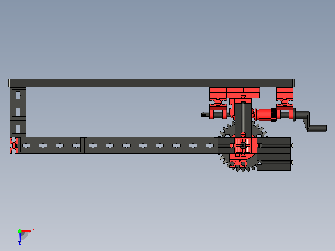 ft-Model 1 屏障限制乐高俯视图