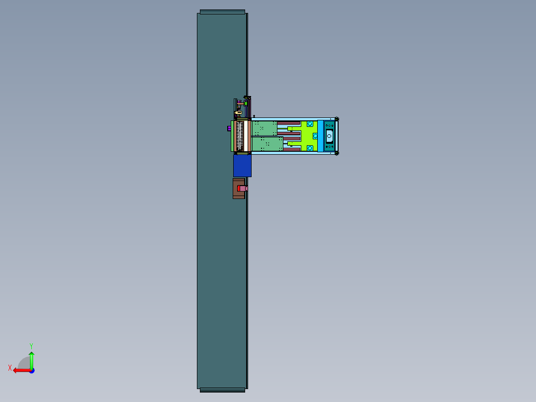 新生儿无菌护脐包制造设备后视图