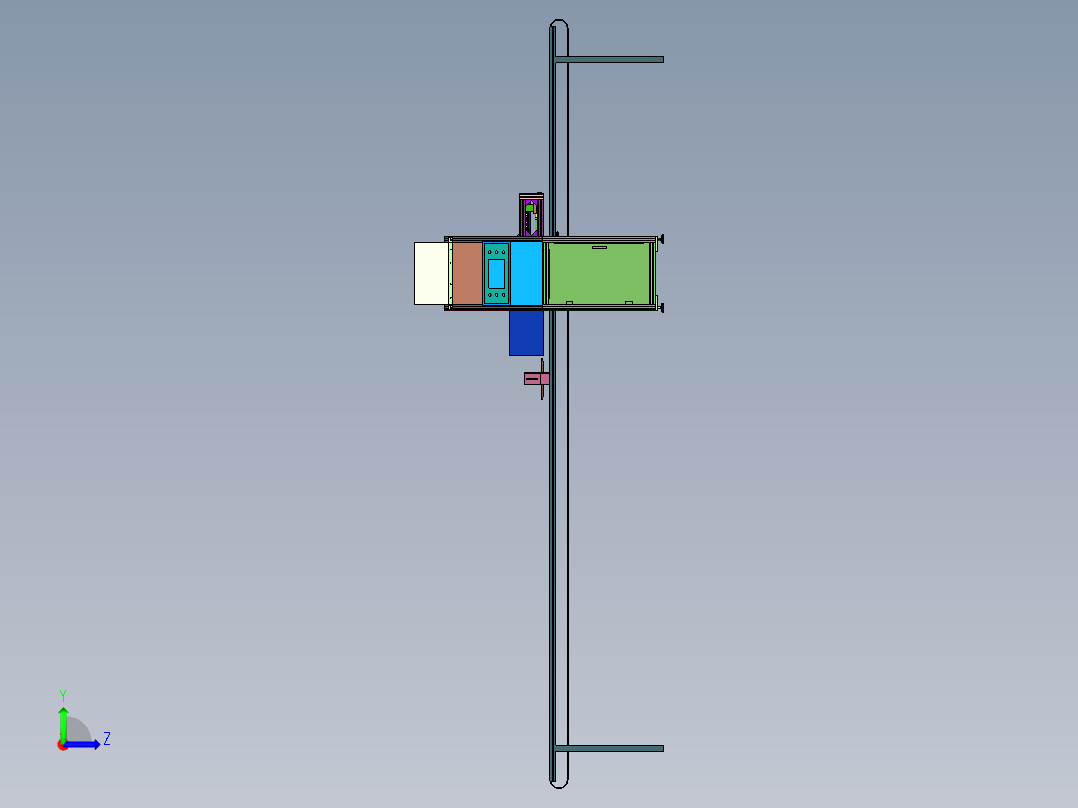 新生儿无菌护脐包制造设备左视图