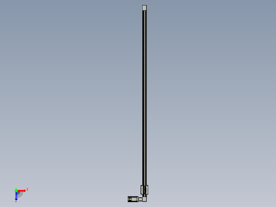 威洛博直线电机模组EB4-L80-S1750-R-57-MS3俯视图
