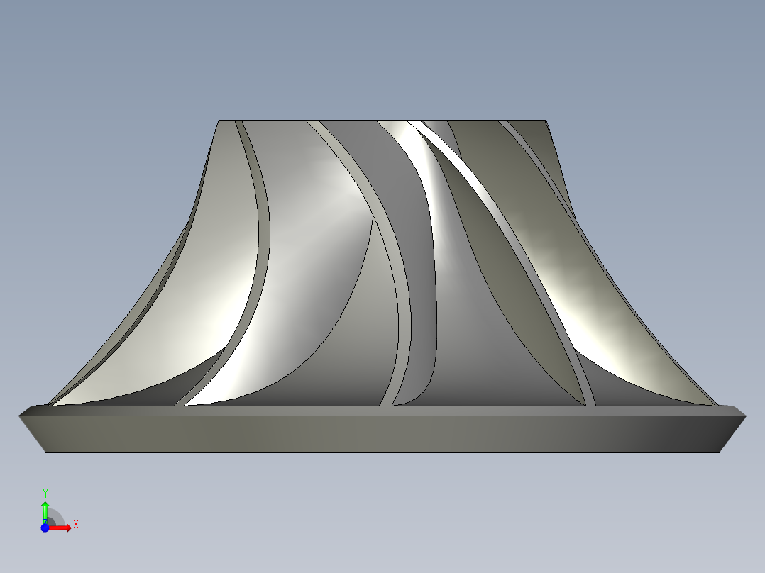 涡轮 叶片 涡扇 (31)前视图