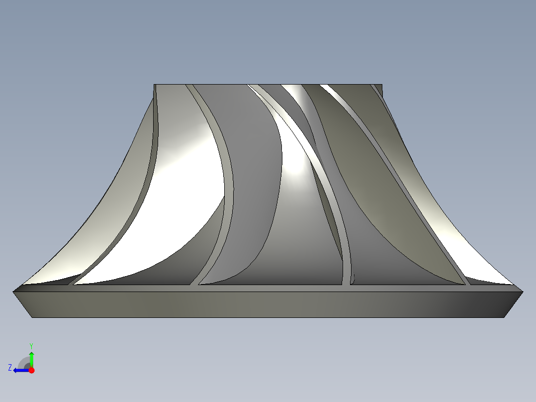 涡轮 叶片 涡扇 (31)右视图