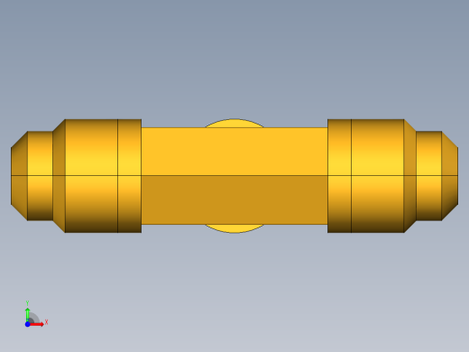 扩口式工业通用硬管接头Union Tee 144F-4前视缩略图