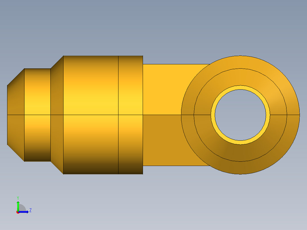 扩口式工业通用硬管接头Union Tee 144F-4左视图