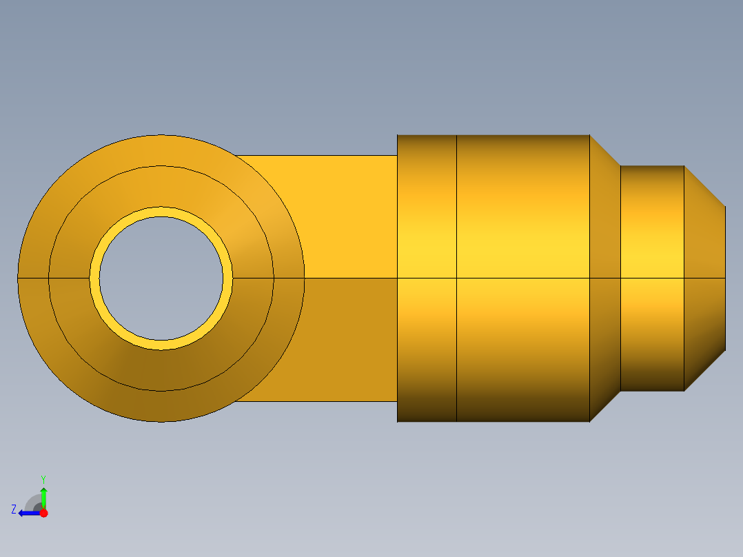 扩口式工业通用硬管接头Union Tee 144F-4右视图
