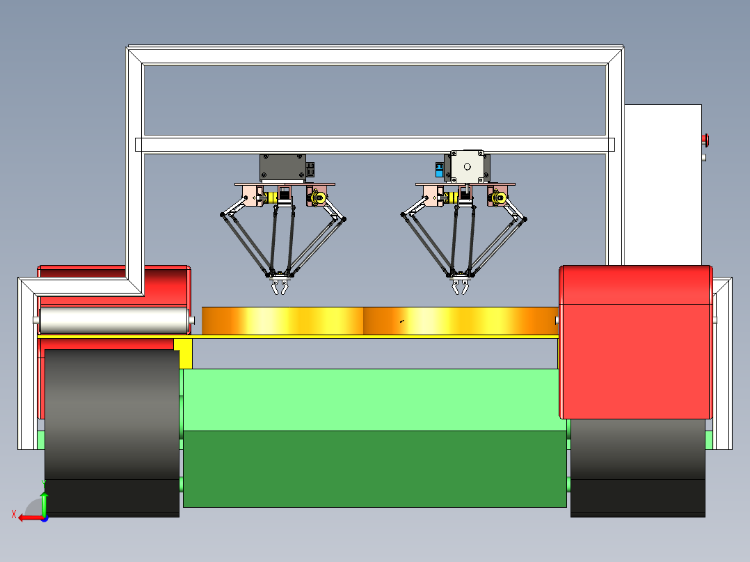 履带式采茶机含参数三维模型后视图