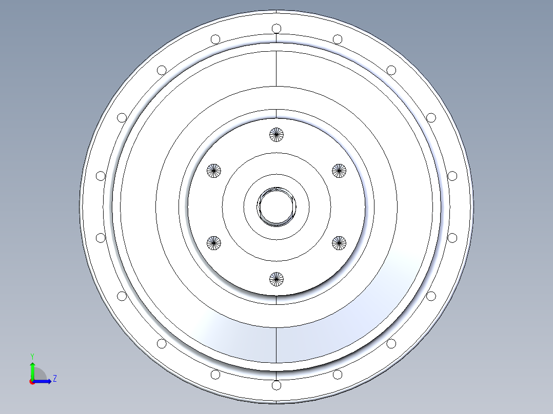 电动助力车轮毂电机--SW STP左视图