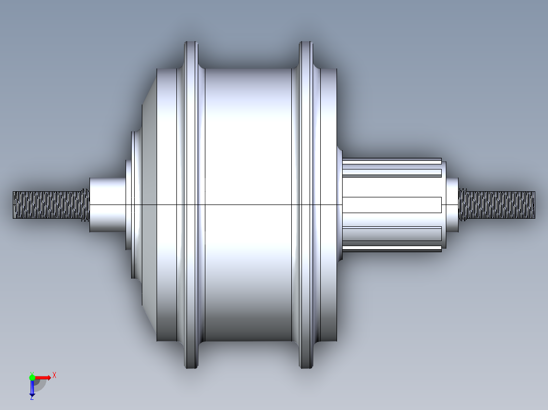电动助力车轮毂电机--SW STP俯视图