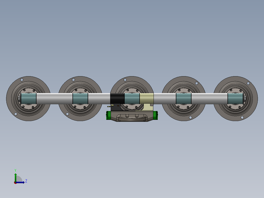 斜孔夹具左视图