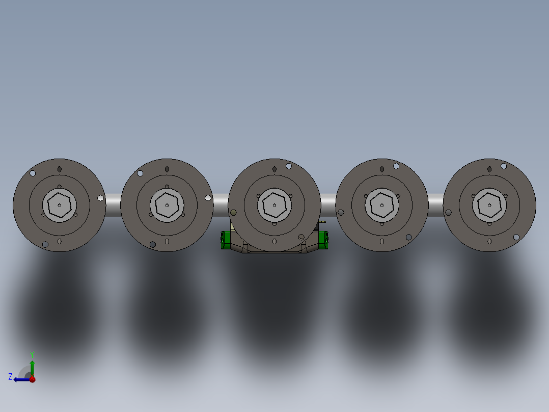 斜孔夹具右视图