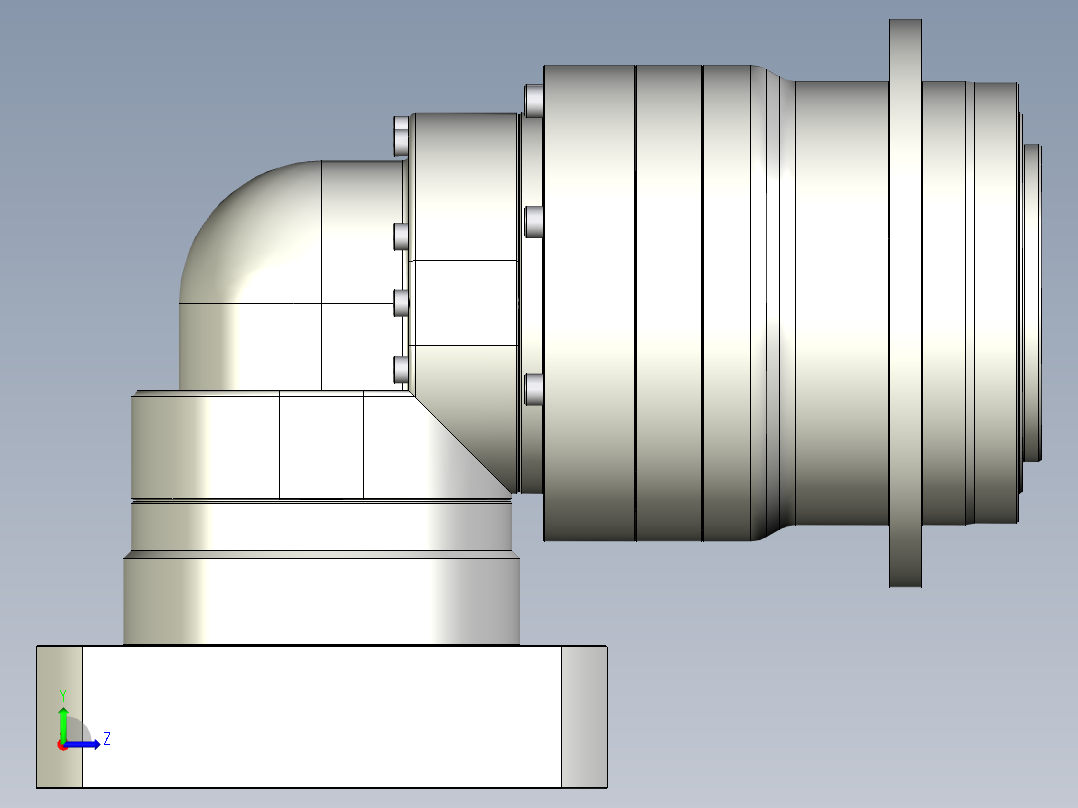 多摩川行星减速机TDR-140-L2-35KA35左视图