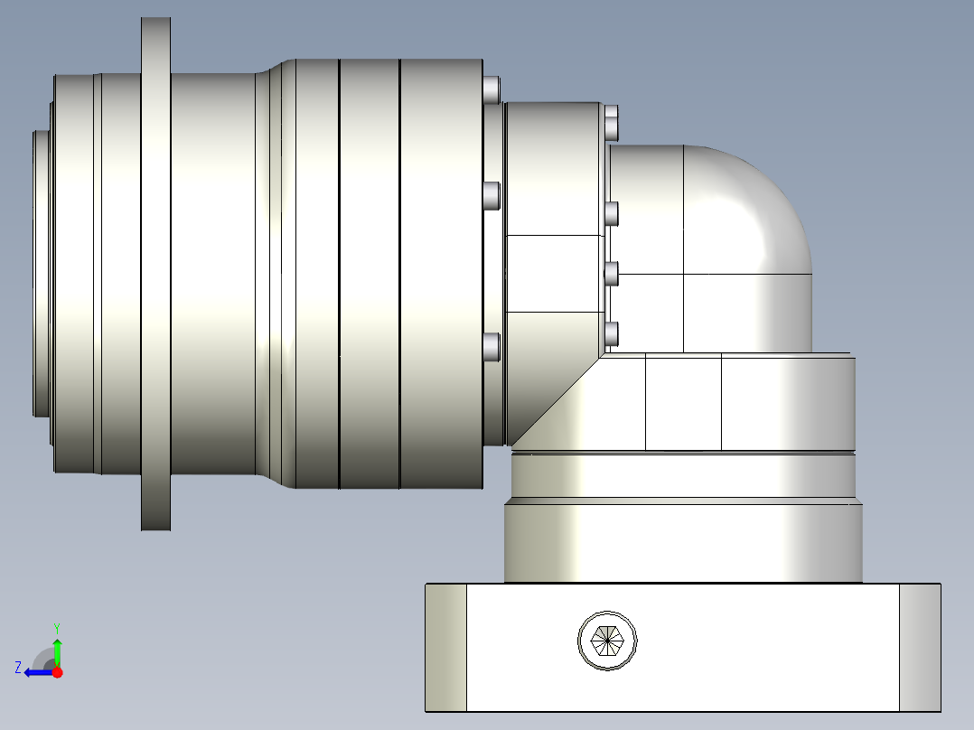 多摩川行星减速机TDR-140-L2-35KA35右视图