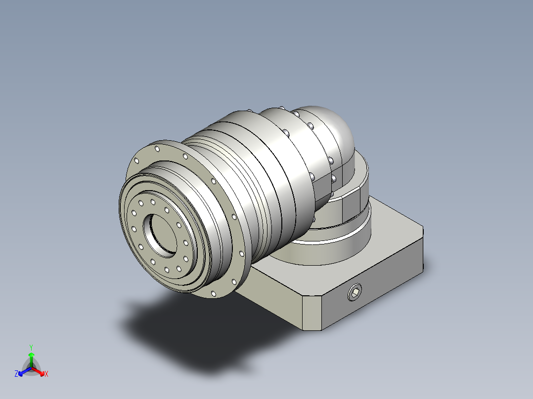 多摩川行星减速机TDR-140-L2-35KA35正等轴测图