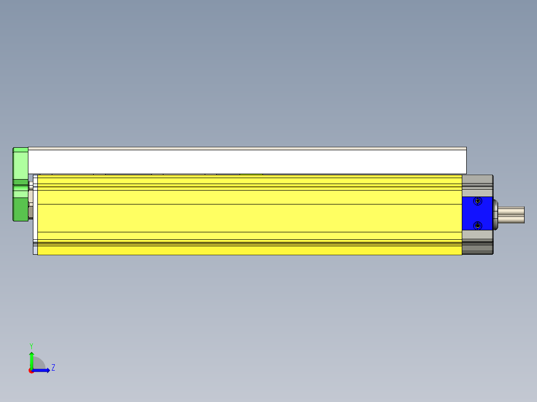 威洛博LES小滑台LES25-Lxx-S150-BR左视图