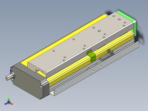 威洛博LES小滑台LES25-Lxx-S150-BR正等轴测缩略图