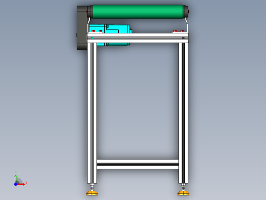 LE-XC5050-左边驱动带支座皮带线-负载80kg前视缩略图
