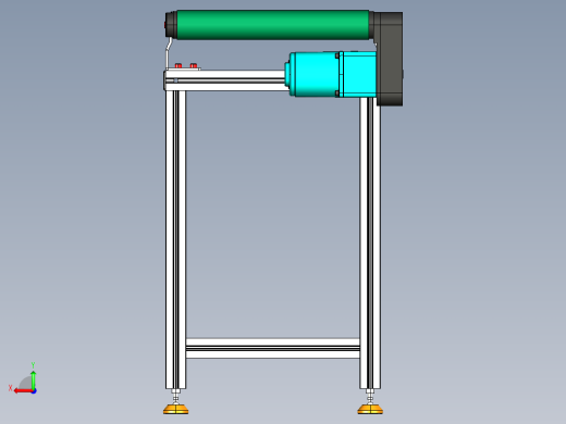 LE-XC5050-左边驱动带支座皮带线-负载80kg后视缩略图