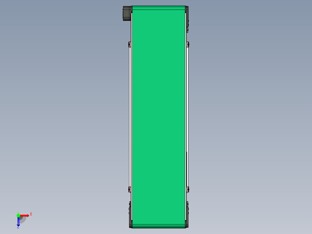 LE-XC5050-左边驱动带支座皮带线-负载80kg俯视图