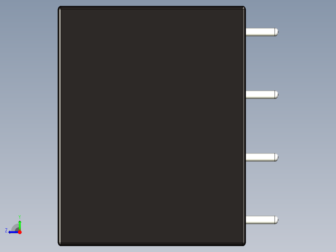 用于印刷电路板的5W紧凑型电源模块HLK-5M05右视图