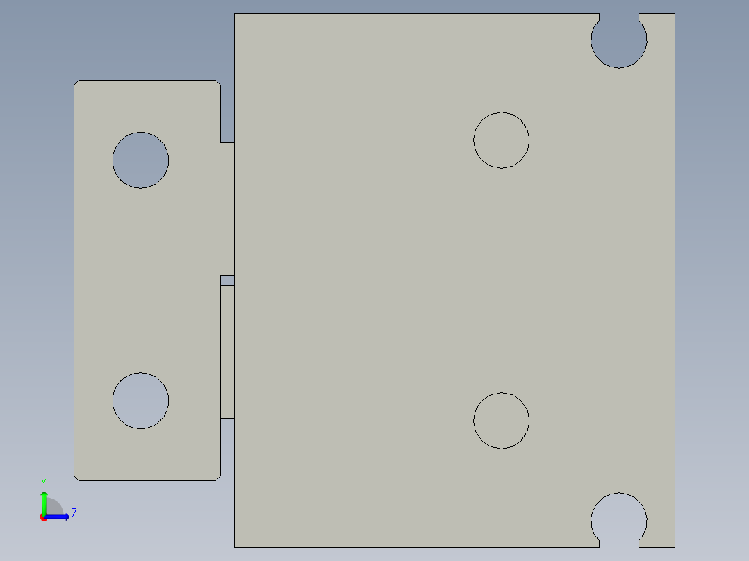 普通气爪PH08-16左视图