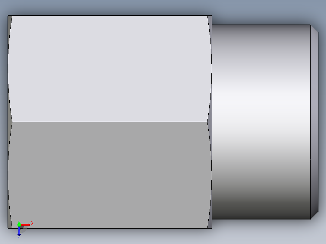 卡套式工业通用硬管接头EO_Swivel_connector_GAI15LMCFX俯视图