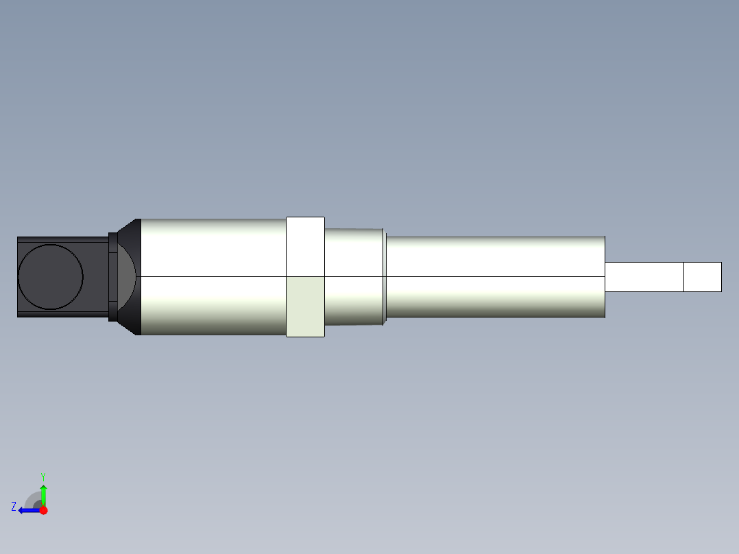 超声波设备H-125mm-4.92in-SS-OUTPUT-3-wire-PNP-NPN-DIN-CONNECTOR-NPT-THREAD右视图