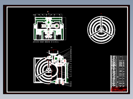 倾斜式焊接回转台设计含3张CAD图