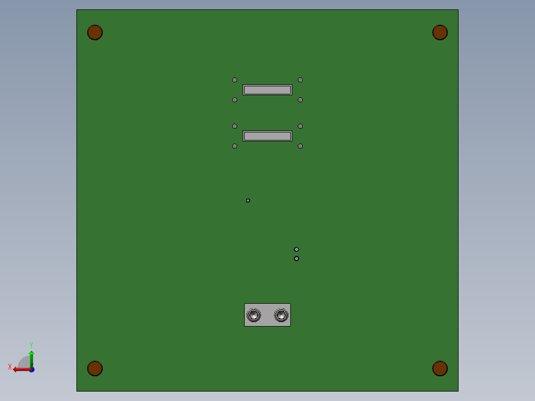 Q260-支撑板冷冲压模具的设计（级进模）【三维SolidWorks】后视图