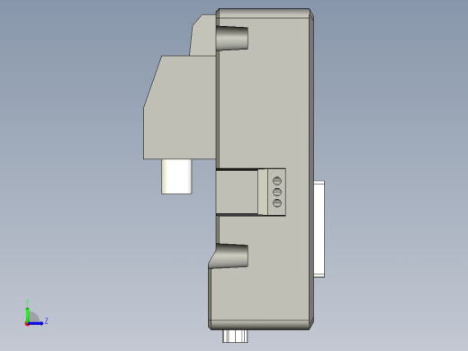 基恩士VT3-VD4_kc图纸模型左视缩略图