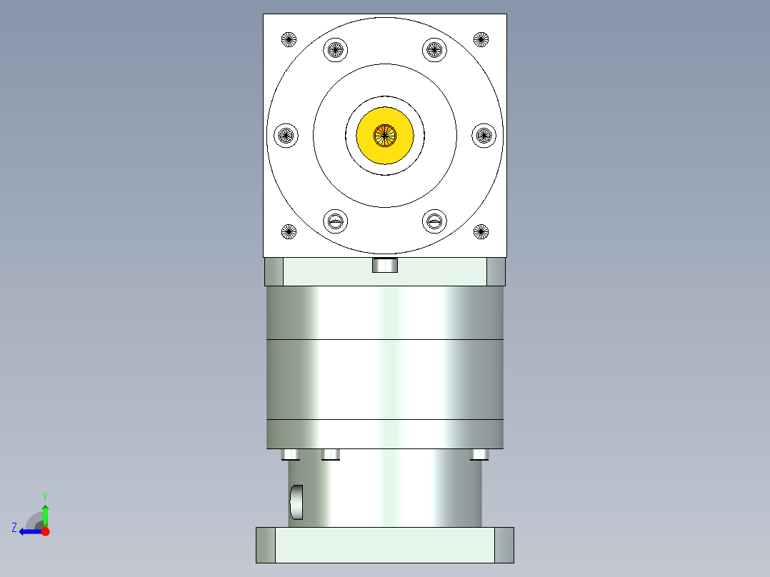 换向器PW170双轴 PLF160-L1 35-114.3-200-M12.stp右视图