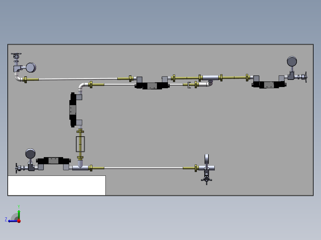 毛细管特性分析及压力测试台设计右视图