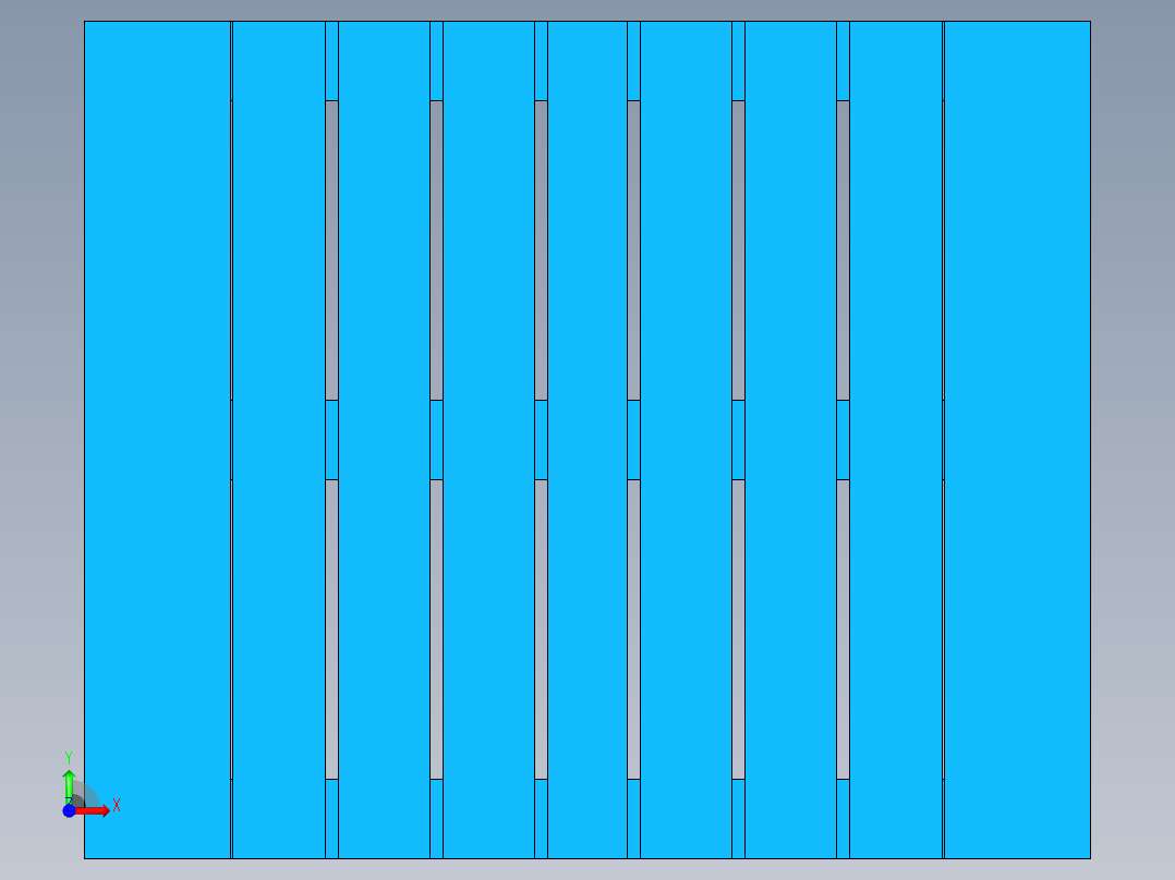 1200x1000mm叉车运输托盘前视图