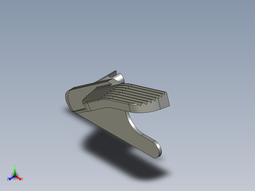 拨动杆（shoot）正等轴测图