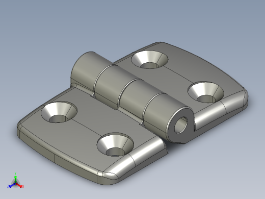 型材-KJN 40-40 COMBI HINGE 095K4040F00正等轴测缩略图