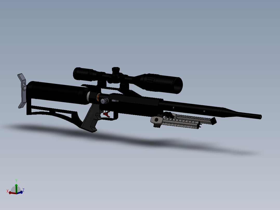 红色秃鹰空军气枪气步枪