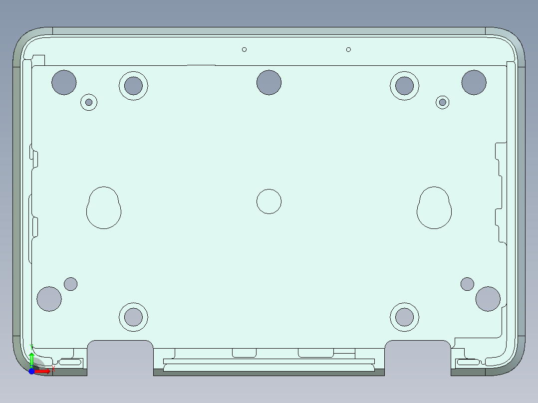 VAZ90-B-笔记本CNC工装夹具三维模型CNC5_3前视图
