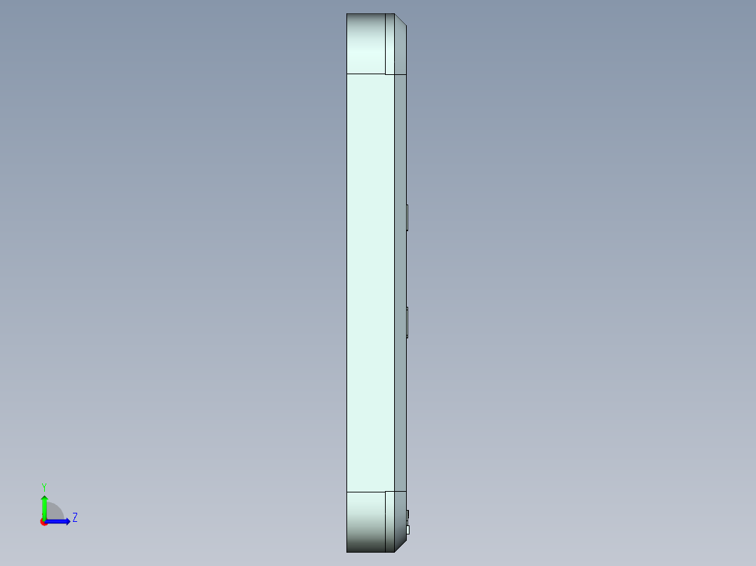 VAZ90-B-笔记本CNC工装夹具三维模型CNC5_3左视图
