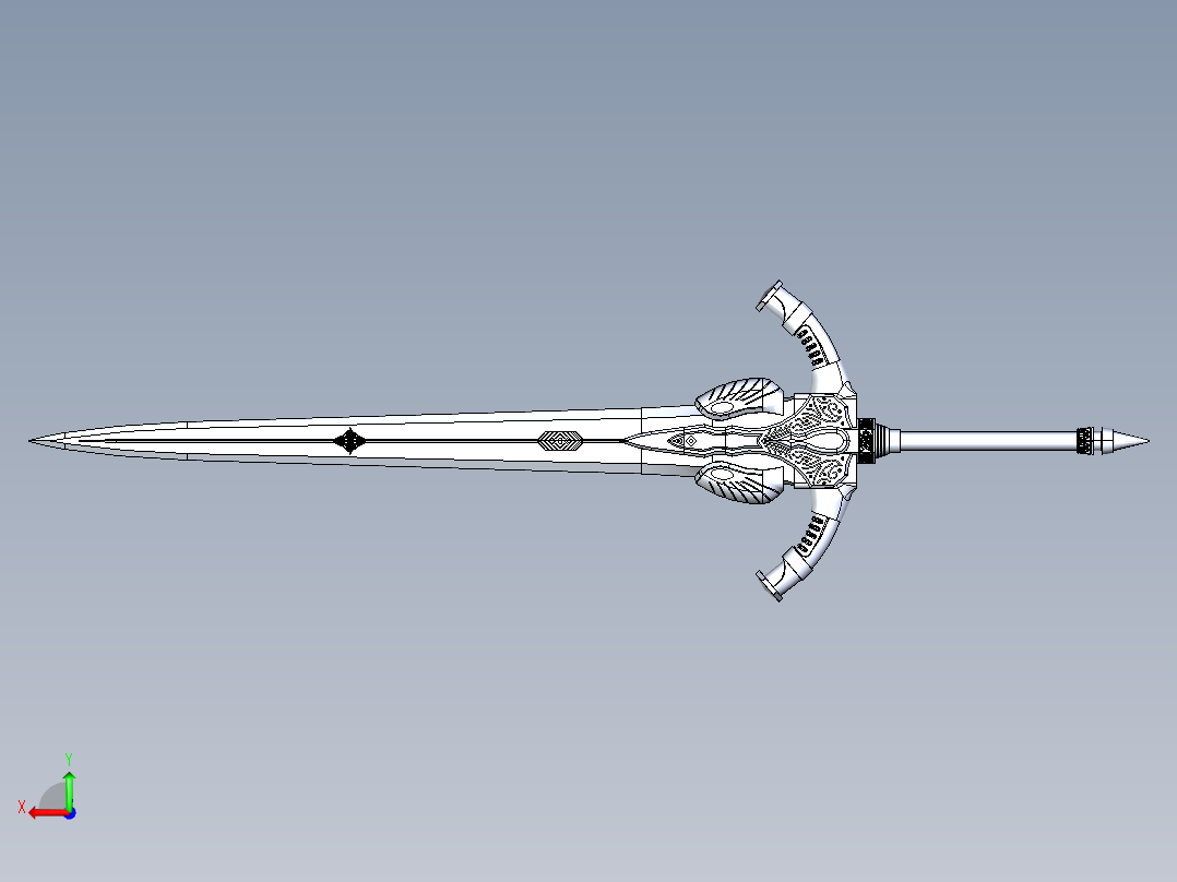 剑、宝剑(98)后视图