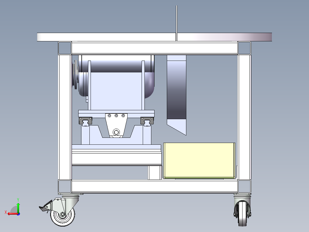 木材切割机sw18可编辑后视图