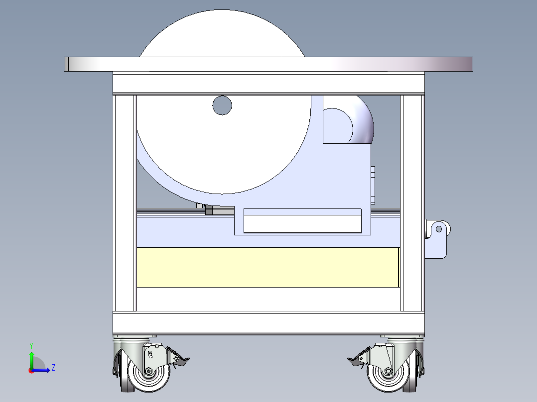 木材切割机sw18可编辑左视图