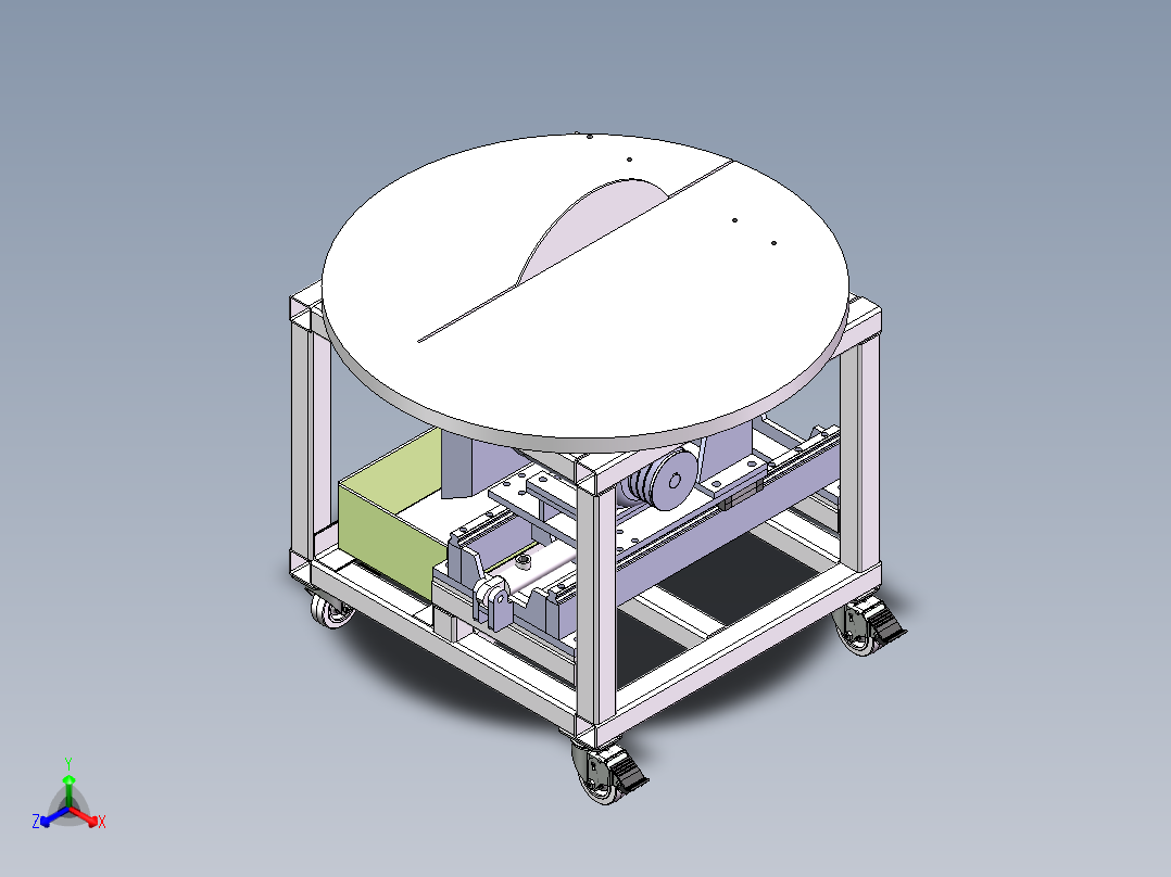 木材切割机sw18可编辑正等轴测图