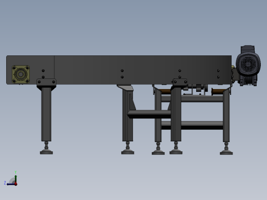 90度圆弧转弯机sw18可编辑右视缩略图