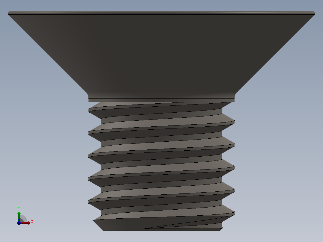 Screw_ISO_10642_M8x12_A2.SLDPRT前视图