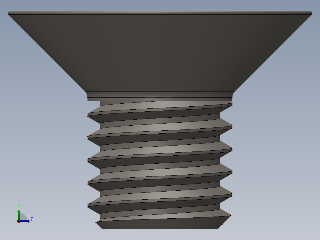 Screw_ISO_10642_M8x12_A2.SLDPRT左视图