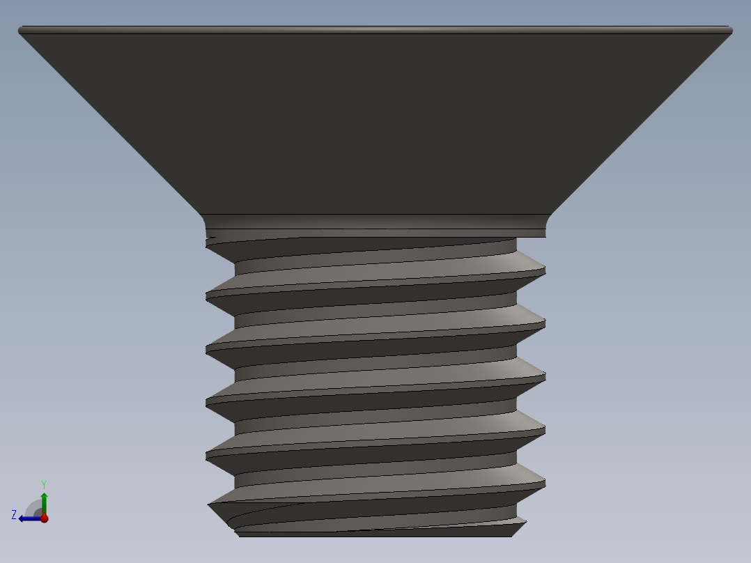 Screw_ISO_10642_M8x12_A2.SLDPRT右视图