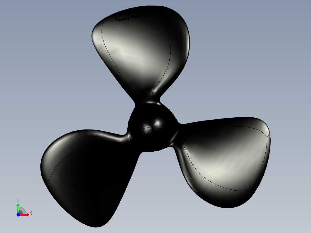 螺旋桨(91)前视图